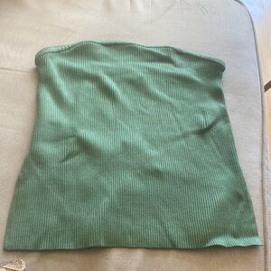 NWT Abercrombie & Fitch Green Ribbed tube top
